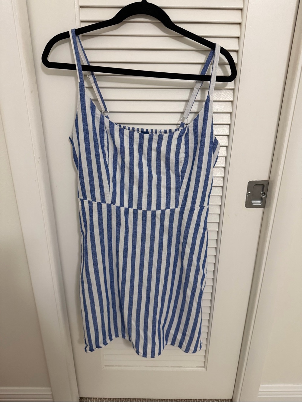 Striped Blue and White Dress